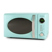 Nostalgia 0.7 Cu. ft. 700-Watt Countertop Microwave Oven, Aqua, RMO7AQ