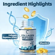 GPGP GREENPEOPLE Collagen Peptides Softgels with Vitamin C & Antioxidant Blend – Supports Skin Health & Radiance, Non-GMO & Gluten-Free, 120 Softgels (60-Day Supply)