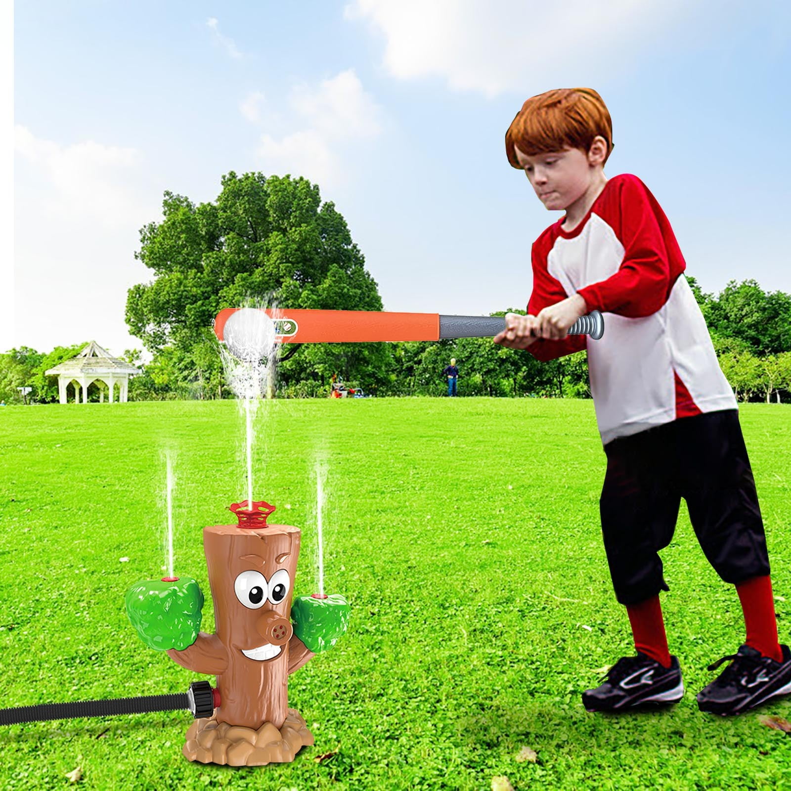 RoamHome Outdoor Garden Sprinkler for Kids - Summer Water Play Toy & Lawn Watering Tool with Adjustable Spray, Fun Backyard Sprinkler System for Family Fun & Plant Irrigation.