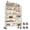 6 layers, variant on 4/5/6-Tier Mobile Shelving V-Shape Anti-Sag 440lbs Garage Rack, Tool-Free Assembly ,Rust-Proof Powder-Coated Steel Frame,Quiet Lockable Casters With Steel Bearings