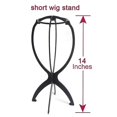 thumbnail image 2 of 3 soportes para peluca, soporte para peluca plegable, 14 pulgadas (negro) Hs, 2 of 5