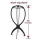 thumbnail image 2 of M 3 soportes para peluca, soporte plegable para peluca, 14 pulgadas (negro), 2 of 4