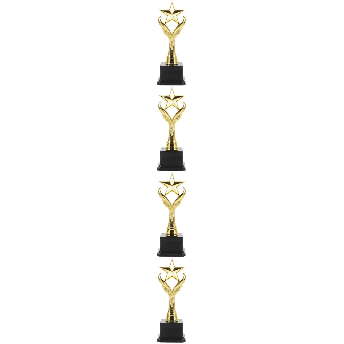4 Count Awards Trophies for Adults Kids Trophy Winner Student Child Golden