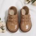 thumbnail image 6 of Rexoro Girls School Loafers Premium PU Leather Double Buckle Wedding Flats Dress, 6 of 7