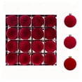 thumbnail image 2 of 16 Pcs Velvet Christmas Ornaments Balls 2.36 Inch Flocked Christmas Tree Ball Hanging Ornaments Velvet Xmas Baubles for Xmas Party Wedding Home Decor, 2 of 8
