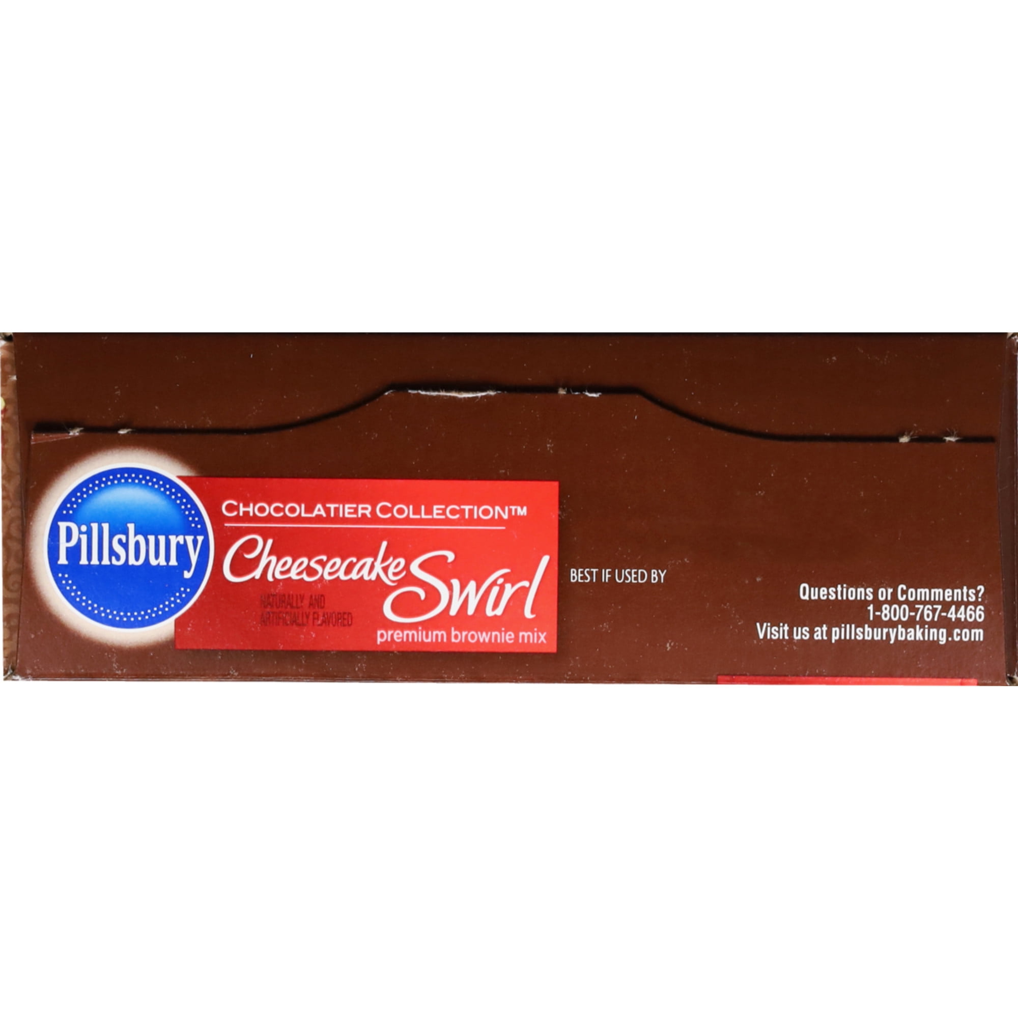 Pillsbury Cheesecake Swirl Premium Brownie Mix, 15.5 oz Box