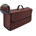 thumbnail image 1 of Dvruxg Car Trunk Organizer Tote Bag, Small Collapsible Trunk Storage Box with Lid Handle, Soft Felt Trunk Storage Organizers, Univeral Fit in All Vehicles, 1 of 5