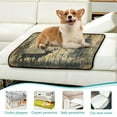 thumbnail image 6 of Qxltty Forest Deer Shadow Cat litter Pads Pet Set of 3 Diaper Mats Center Anti-leakage Layer Absorbent Soft and Comfortable, 6 of 7