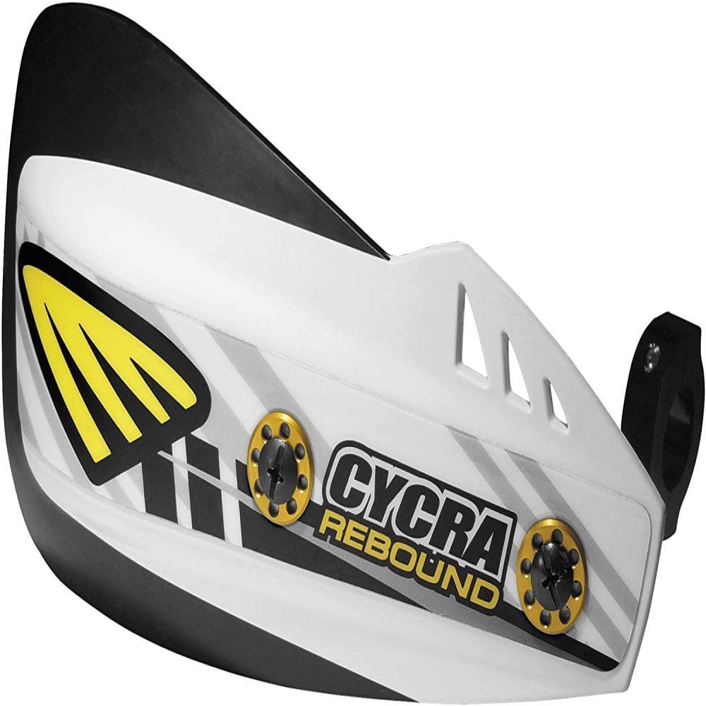 White Cycra Rebound Handguard Kit With Alloy Mounts