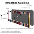 thumbnail image 4 of 2 PCS Modern Trendy Stripes Print License Plate Frame Multicolor Stripes Colorful Abstract License Plate Frames Cover Holders Aluminum Metal 2 Holes for US Standard Vehicles for Women Men, 4 of 6
