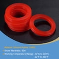 thumbnail image 3 of Unique Bargains Rondelle Plate en Silicone 1-1/2 Pieds DN40 Connecteur Rapide Rouge 10 Unités, 3 of 5