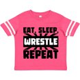 thumbnail image 3 of Inktastic Eat, Sleep, Wrestle, Repeat Boys or Girls Toddler T-Shirt, 3 of 5
