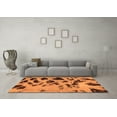 thumbnail image 3 of Ahgly Company Indoor Rectangle Abstract Orange Modern Area Rugs, 7' x 10', 3 of 4