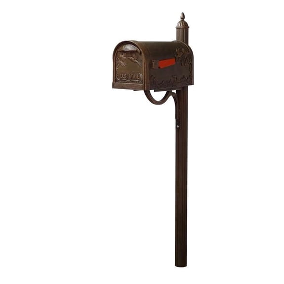 Hummingbird Curbside Mailbox and Richland Mailbox Post