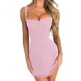 thumbnail image 4 of Women'S Gothic Mini Dresses Flower Shoulder Straps Mesh A Line Short Dress Grunge Alternative Clothes, 4 of 8