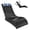 Black, variant on FOOWIN HDPE Pool Lounge Chairs Set of 2, Adjustable Backrest Outdoor Pool Chairs with Headrest, All-Weather Poolside Reclining Chairs for Patio, Deck & Backyard, Grey