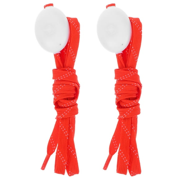 CIMAXIC christmas 1 Pair LED Shoe laces Lights Up Flashing Light Shoestrings for Christmas Party Cycling Dancing Hiking Hip-hop Running Decorations (Red),47.24"X1.18"X0.39"