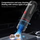 thumbnail image 5 of Puntoco Aspiradora montada en el automóvil Aspiradora de Mano con iluminación de Alta Potencia Aspiradora inalámbrica USB para Uso doméstico y en el automóvil, 5 of 9