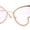 Gold Pink, variant on Womens Bling Engraved Metal Rim Fun Butterfly Shape Party Sunglasses Gold Smoke