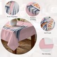 thumbnail image 5 of Pink Halloween Table Cloth Waterproof Tablecloths, Cute Ghost Modern Art Tablecloth Dining Table Cover for Kitchen Party Tabletop Outdoor, Rectangle Tablecloth 60x120 Inch, 5 of 9