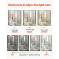 thumbnail image 3 of VEVOR Lighted Medicine Cabinet with Mirror, 30 x 28 in Recessed or Wall Mount, 3 Color Dimmable LED Bathroom Medicine Cabinet with HD Tempered Glass Mirror, Adjustable Shelves, Memory Defog Function, 3 of 9