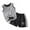 Grey, variant on Girls' 2 Piece Outfits Tee Shirt and Athletic Shorts Toddler Boy Spring Clothes for Kids Boys Girls 5-6 Years