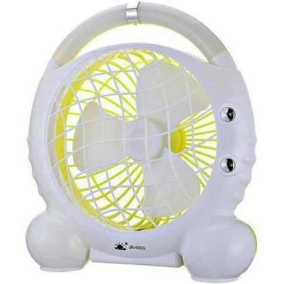 VENTILADOR PORTÁTIL DE IMPORTACIÓN CON LUZ LED RECARGABLE MULTICOLOR