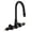 Matte Black, variant on Kingston Brass AET300-7 Aqua Vintage Tub Faucet Body without Handle, Brushed Brass