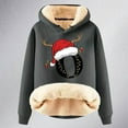 thumbnail image 4 of WILLBEST Sudadera con Capucha y Estampado Navideño de Mujer, con Espalda de Lana, Cálida, de Lana, Ideal para El Invierno Modelo 1169 XX-Grande, 4 of 4