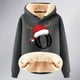 thumbnail image 4 of WILLBEST Sudadera con Capucha y Estampado Navideño de Mujer, con Espalda de Lana, Cálida, de Invierno, Estilo Pullover, Modelo 1170 XXX-Grande, 4 of 4