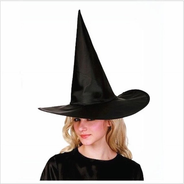 Juego de 2 sombreros de Halloween, tela Oxford negra, sombrero de mago, disfraz de maquillaje