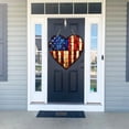 thumbnail image 5 of AYktou 4th of July Decorations-Stained Glass Window Hanging,2D Acrylic USA Flags Stained Glass Suncatcher,Art Crafts Pendant for Home Door Independence Day Memorial Day Decorations, 5 of 7