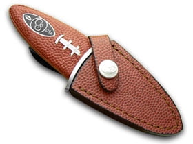 Canal Street Cutlery Co "Carry the Football" Leather Knife