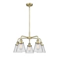 thumbnail image 5 of Innovations Lighting - Cone - 5 Light Stem Hung Chandelier In Art Deco, 5 of 5