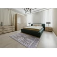 thumbnail image 5 of Ahgly Company Machine Washable Indoor Rectangle Industrial Modern Carbon Gray Area Rugs, 6' x 9', 5 of 7