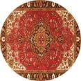 thumbnail image 1 of Ahgly Company Indoor Round Medallion Orange Traditional Area Rugs, 8' Round, 1 of 1