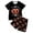 Black-f, variant on WhouRiu Boys Girls Halloween Graphic Pajamas Short Sleeve Tees Shorts Pajama Set 3-13 Years