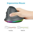 thumbnail image 4 of Wireless Dual-mode Mouse 2.4G/BT5.1 Computer Mouse Gaming Mouse Ergonomic Silent, 4 of 8