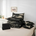thumbnail image 6 of jejeloiu Sun And Moon Bedding Comforter Set 7 Pieces,Boho Bohemain Print Full Bedding Set,Black Beige Fitted Sheet Flat Sheet For Child,Super Cozy Room Decor Reversible, 6 of 8