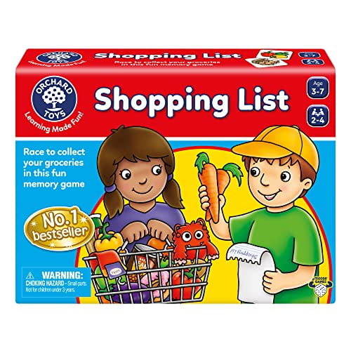 Orchard Toys Moose Games Shopping List Game Race to Collect Your Groceries in This Fun Memory Game. Age 3-7. 2-4 Players