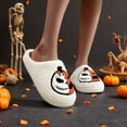 thumbnail image 2 of YLYL Halloween Women Men Fuzzy Slippers Rubber Sole Slip on Soft-Lightweight Non Slip Platform Indoor House Shoes, 2 of 9