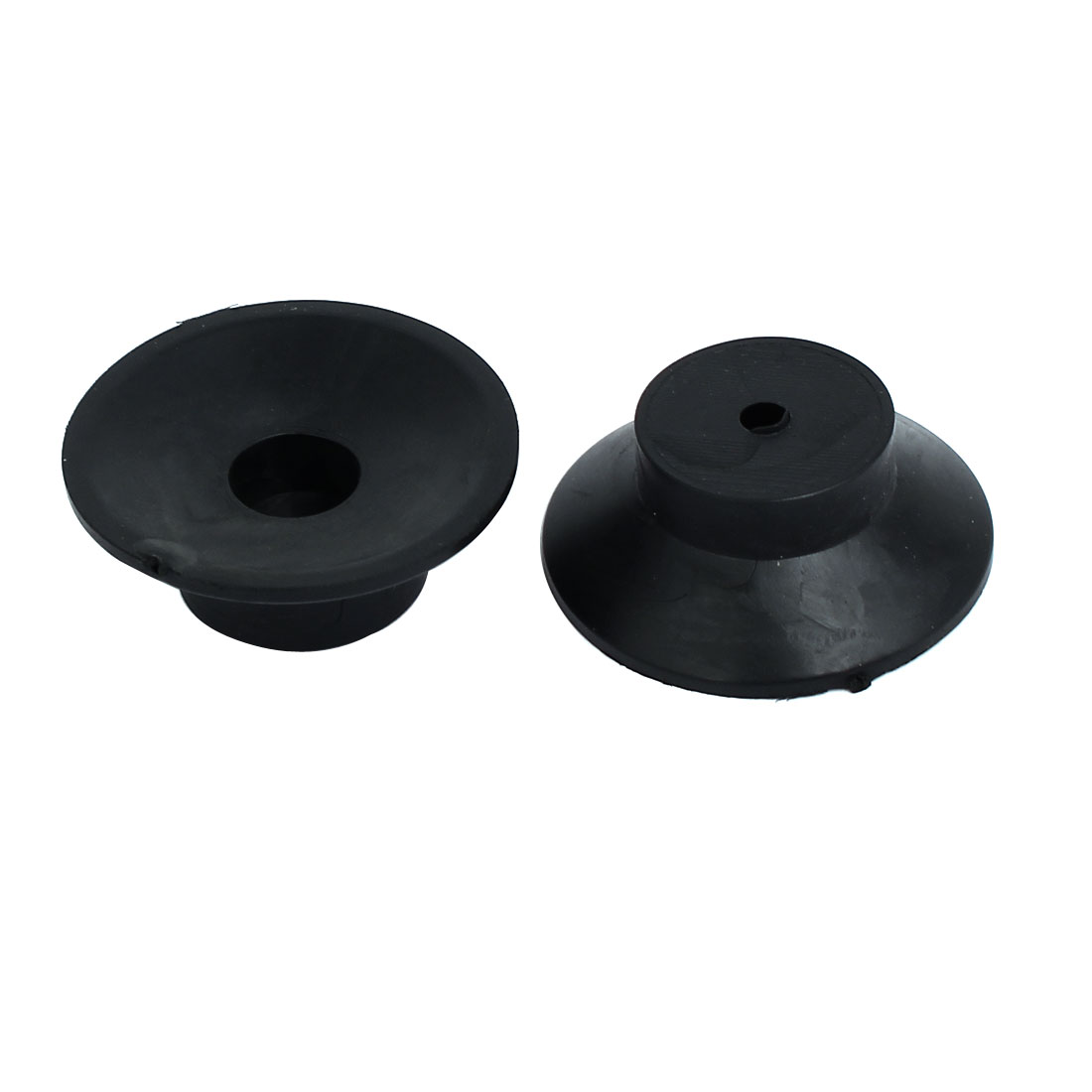 Unique Bargains 4Pcs 47mm x 18mm Replacement Foot Pad Black Rubber Pads for Furniture
