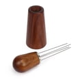 thumbnail image 1 of Yaju Espresso Coffee Stirrer, Coffee Stirring Tool For Espresso Distribution, Natural Wood Handle And Stand,1pcsred-brown, 1 of 3