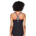 thumbnail image 2 of Tyr Women's Carnivale Lola Tank Swimming Top,, Black/Multicolor, Size Large, 2 of 2
