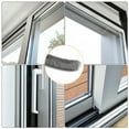 thumbnail image 4 of Adhesive Brush Seal Weather Stripping 3/8" x 3/8" x 49ft for Sliding Sash Door Window Wardrobe Seal, Gray, 4 of 5