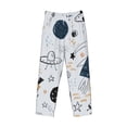 thumbnail image 4 of Daiia Cartoon Planets Men's Sleep Pant with Pockets and Drawstring,Pajama Pants-Small, 4 of 9