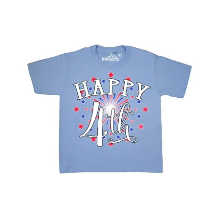 Happy 4th- Fourth of July firework Youth T-Shirt