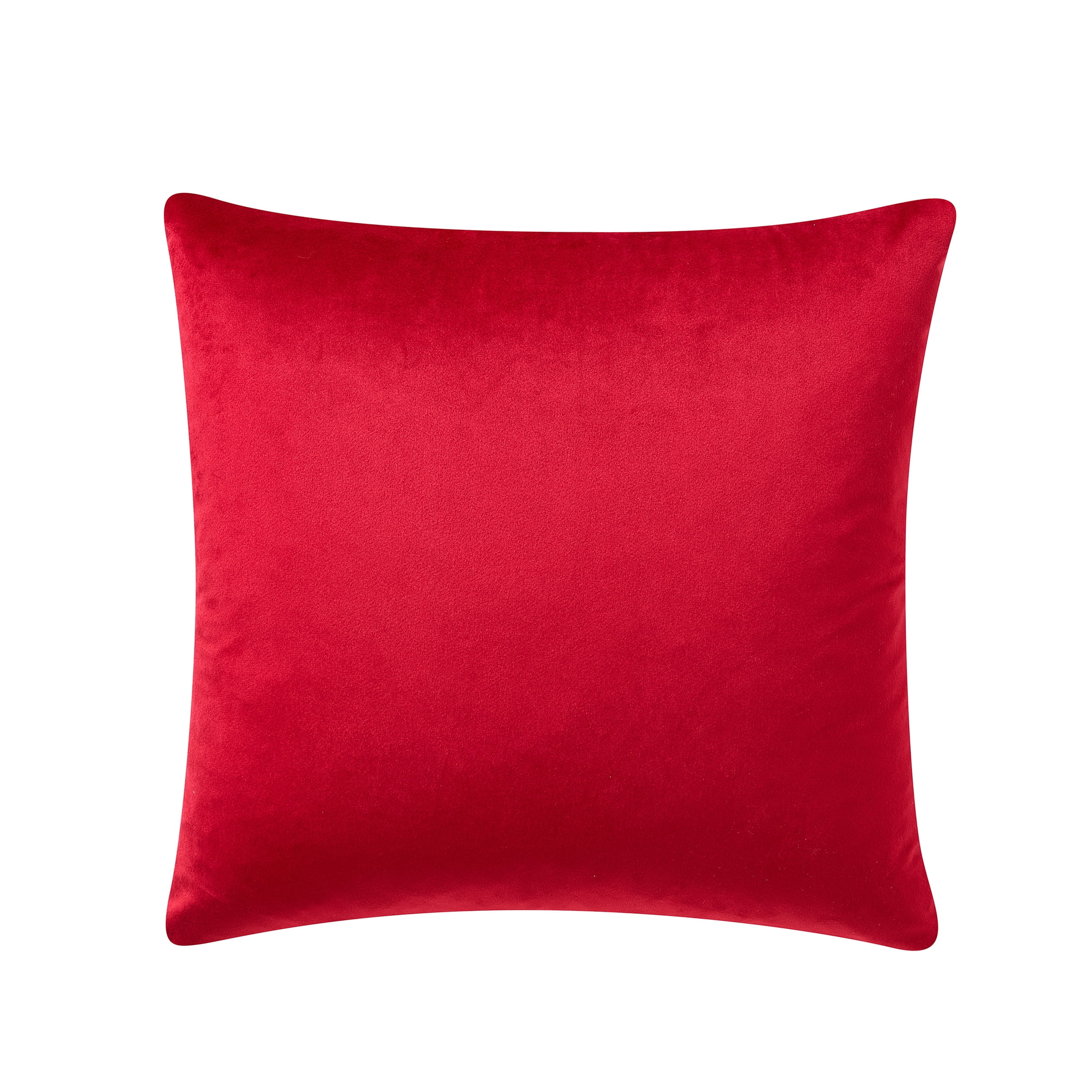 My Texas House 18" x 18" Red Velvet Snowflake Decorative Pillow Cover