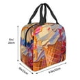 thumbnail image 3 of Sikiie Trio Of Dripping Cones Lunch Bag for Women & Men Adult Insulated Lunch Box, Food Lunch Containers Lunch Tote Bags for Work, Travel, Outdoor, 3 of 8