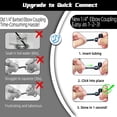 thumbnail image 2 of 30 Pack Quick Connect 1/4" Drip Irrigation Elbow Coupling Connector,Universal 90 Degree Elbow Fitting for 1/4 Inch Irrigation Tubing,Leak Free Fittings for Sprinkler or Drip Irrigation System, 2 of 5